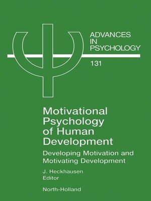cover image of Motivational Psychology of Human Development